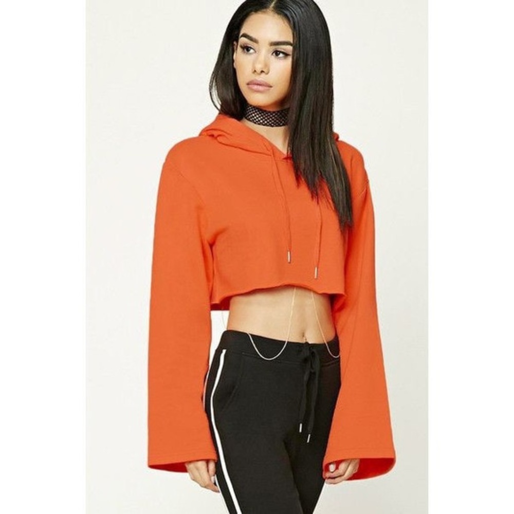 Forever 21 orange hoodie